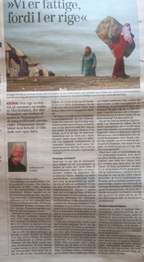 Vi er fattige, fordi I er rige, Michael Ford - forfatter