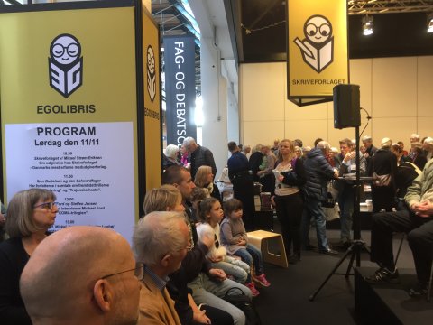 Steffen Jensen og forfatter Michael Ford ved velbesøgt interview på BogForum