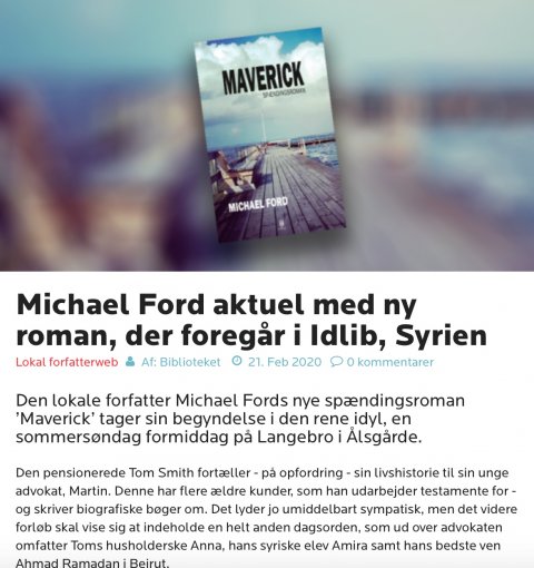 Maverick, Espergærde Bibliotek, Michael Ford
