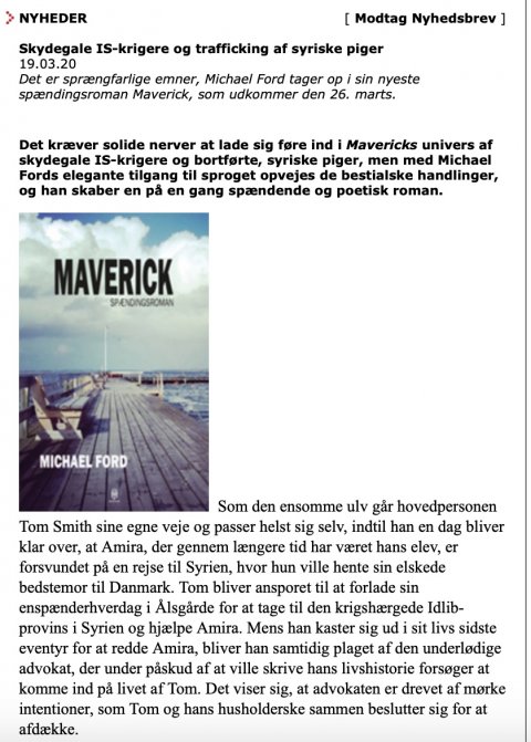 Maverick, Helsingør.nu, Michael Ford